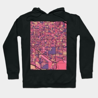 Tucson Map Pattern in Purple & Pink Hoodie